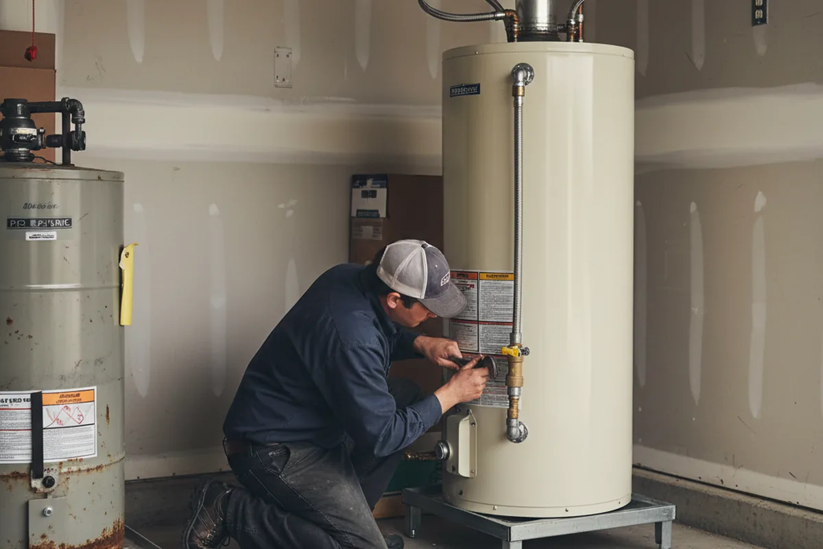 Water heater and shutoff valve replacement in Mount Joy